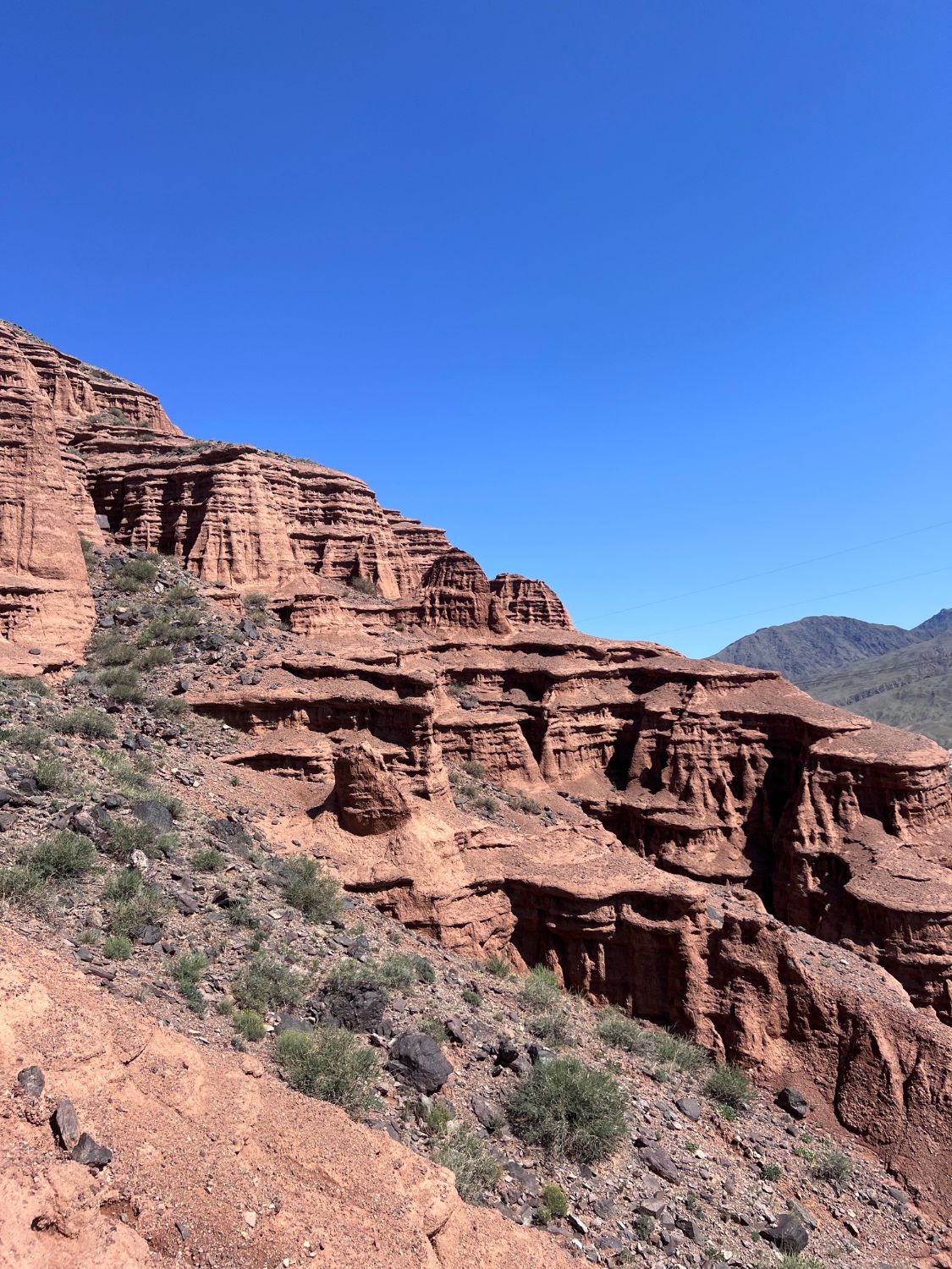 Formations rocheuses du canyon de Konorchek